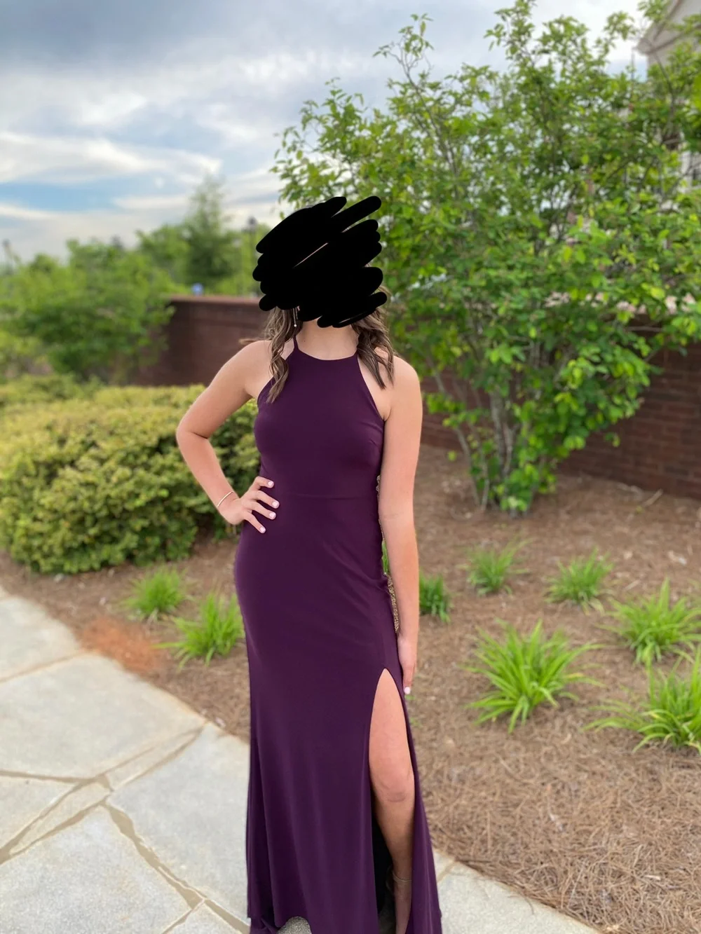 Jump Apparel Long Formal High Neck Dress - Size 1/2